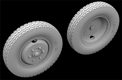 Hussar HSR-35110 - Mercedes L1500A Wheels (for ICM kits)
