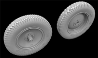 Hussar HSR-35128 - German Flak & Ammo Trailers Wheels, Type 3