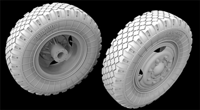 Hussar HSR-35139 - D-30 122mm Soviet Howitzer Wheels