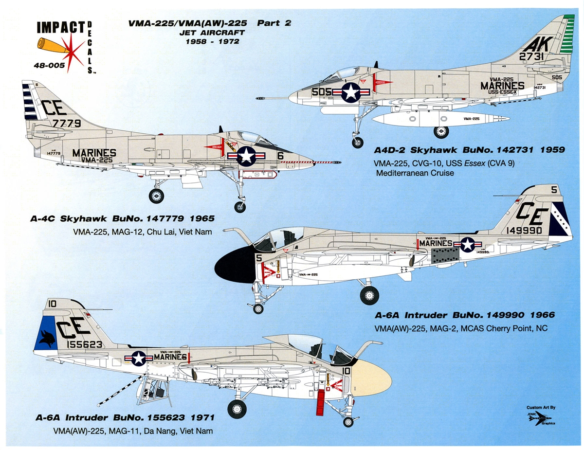 Impact 48-005 - VMA-225/VMA(AW)-225, Part 2, Jet Aircraft 1958-1972