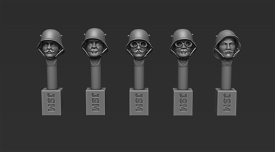 Jon Smith GSH07 - 1/32 German Head Set - M16 Helmet No. 2 (Second Set)