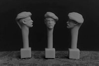 Jon Smith SH31 - 1/32 French Head - Chasseurs Alpins with Beret (goatee beard)