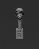 Jon Smith SH36 - 1/32 French Head - Adrian Helmet with Kepi Underneath