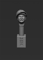 Jon Smith SH39 - 1/32 French Head - Adrian Helmet with Kepi Underneath