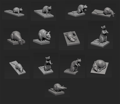 Jon Smith RAT04 - Trench Rat Set (1/32 & 1/35)