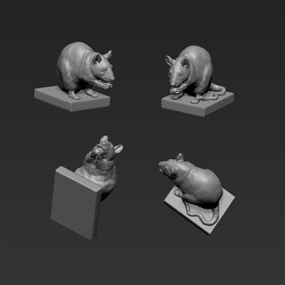 Jon Smith RAT04 - Trench Rat Set (1/32 & 1/35)