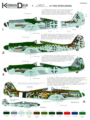 KommanDeur KD4802FD - Fw 190D9 & 13