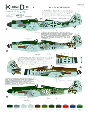 KommanDeur KD4803FD - Fw 190D9 & 11