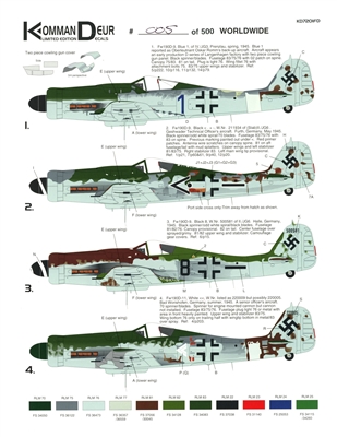 KommanDeur KD7201FD - Fw190 D9 & 11