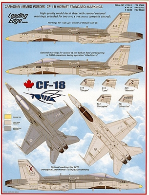 Leading Edge 48.24 - Canadian Armed Forces CF-18 Hornet Standard Markings
