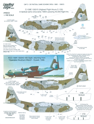 Leading Edge 48.63 - CAF C-130 Tactical Camo Scheme Circa 1980-1990's