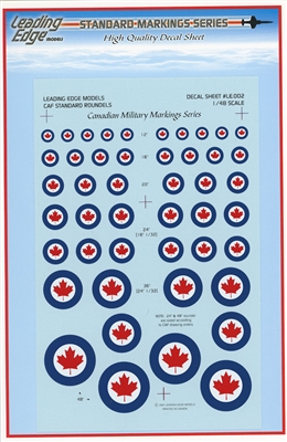 Leading Edge LEM-LE002 - CAF Standard Roundels, Canadian Military Markings Series (1/48 scale)