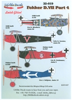Lifelike Decals 32-019 - Fokker D.VII, Part 4