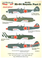 Lifelike Decals 48-031 - Ki-84 Hayate, Part 2