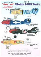 Lifelike Decals 48-040 - Albatros D.III/V, Part 2