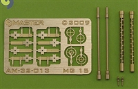 Master AM32013 - German Aircraft Machine Gun MG 15 Barrels & Etched Sights (2 pcs)