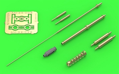 Master AM32092 - AH-64 Apache - M230 Chain Gun Barrel (30mm), Pitot Tubes and Tail Antenna