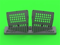 Master AM32136 - P-51 Mustang Carburator Air Filter Cover - standard holed type (for Tamiya)