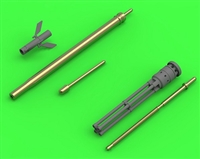 Master AM48126 - Mi-24 (Hind D/E) JakB-12.7 Machine Gun Barrel and DUAS Probe
