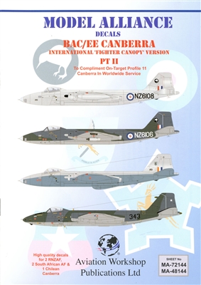 Model Alliance MA-48144 - BAC/EE Canberra, International "Fighter Canopy" Version, Pt II