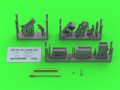 Master GM35087 - Browning M1919 A4 .30 cal (7.62mm) with anti-aircraft M20 mount (used e.g. on M3 Stuart) or D7431 cradle (e.g. M3 Scout Car)