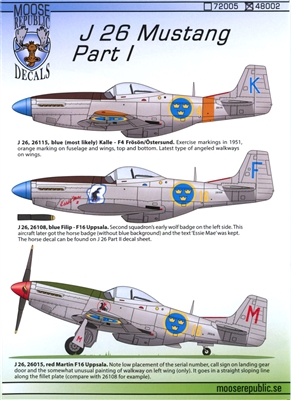 Moose Republic 48002 - J 26 Mustang, Part I