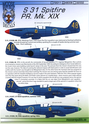 Moose Republic 48006 - S 31 Spitfire PR. Mk. XIX