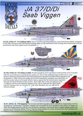 Moose Republic 48011 - Saab Viggen (JA 37/D/Di)