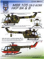 Moose Republic 48018 - MBB 105 CB-3 & CBS, HKP 9A & B