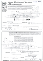 Moose Republic 72019 - Viggen Markings, All Versions