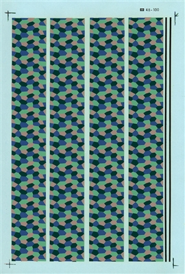 Microscale 48-0100 - WWI German Lozenge Camouflage Pattern, Upper Surface