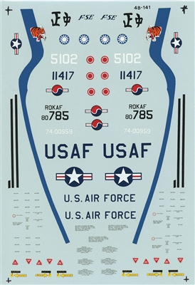 Microscale 48-0141 - F-5Es of Korean & Nationalist Chinese Air Forces