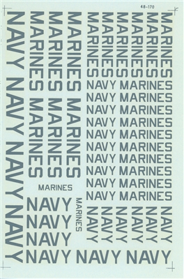 Microscale 48-0170 - Marine & Navy Modex, Gray FS 35237