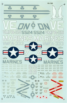 Microscale 48-0188 - Low Vis F-4s (USMC)