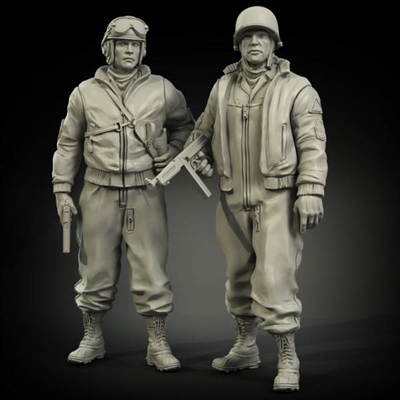 Panzer Art FI35-006 - US Army Tank Crewmen Set, Winter Uniform