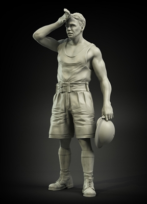 Panzer Art FI35-008 - British RAC North Africa Soldier Refuelling No. 2
