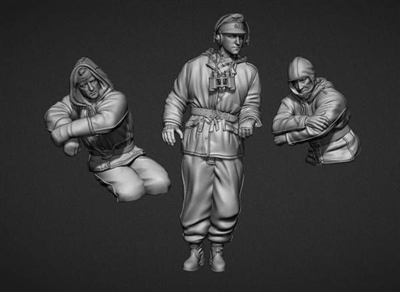 Panzer Art FI35-100 - German Winter Turret Crew (Pz III & Pz IV Tanks)