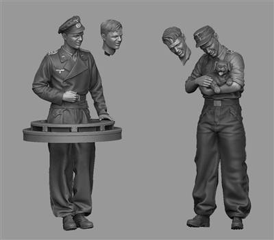 Panzer Art FI35-121 - StuG Crew with Puppy Set