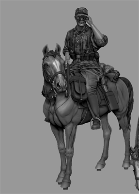 Panzer Art FI35-223 - German Mounted Cavalryman (8th Waffen-SS Division "Florian" Geyer)