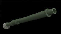Panzer Art GB35-157 - M68 Gun Barrel with thermal sleeve for M60A3 and CM-11 "Brave Tiger"