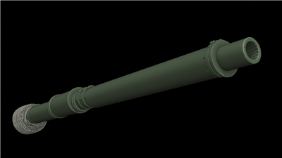 Panzer Art GB35-157 - M68 Gun Barrel with thermal sleeve for M60A3 and CM-11 "Brave Tiger"