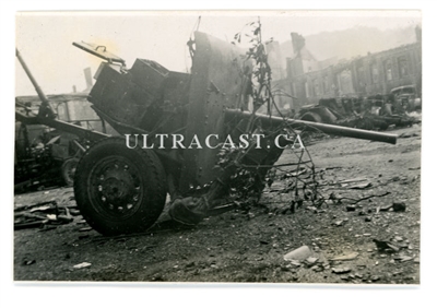 British 2 Pounder Anti Tank Gun, France 1940, Original WW2 Photo