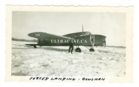 Avro Anson Forced Landing Near Bowsman, Manitoba, Original WW2 Photo