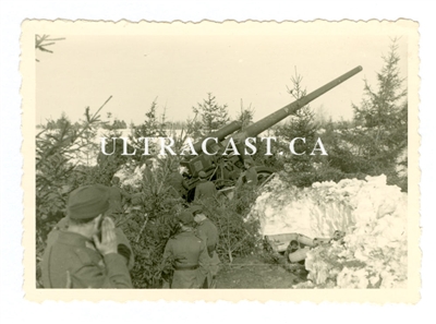 15 cm K39 German Artillery Gun, Original WW2 Photo