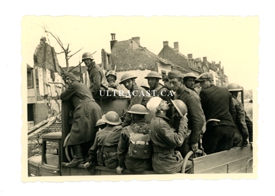 British POWs, Dunkirk, France 1940, Original WW2 Photo