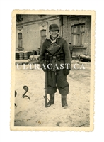 German Soldiers in Winter Uniform, Russia, Original WW2 Photo