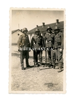 German Soldiers with Captured Polish Wz.28 Browning Machine Gun, July 1943, Original WW2 Photo