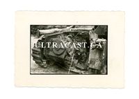 Wreckage of French Char B Tank named Yaounde No. 290, France 1940, Original WW2 Photo
