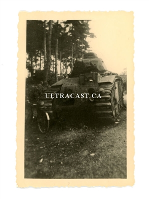 French Char B Tank named Duguesclin No. 420, France 1940, Original WW2 Photo