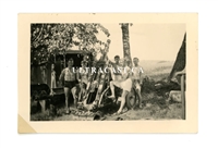 German 10 cm Nebelwerfer 40 and Crew, Original WW2 Photo